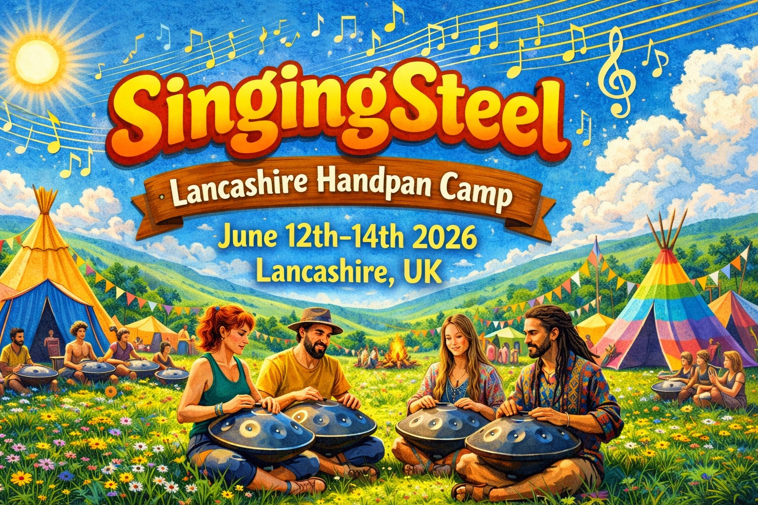 Lancashire handpan festival June 12th to 14th 2026