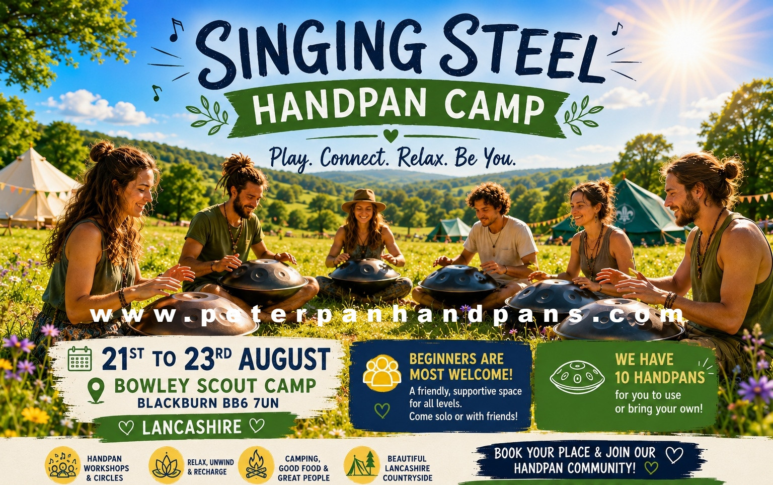 lancashire handpan camp August 2026
